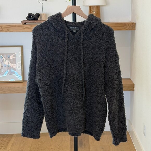 Barefoot Dreams Tops - Barefoot Dreams CozyChic Teddy Hoodie - Carbon - S